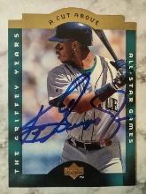 Hand Signed Ken Griffey Jr. Card W/ COA