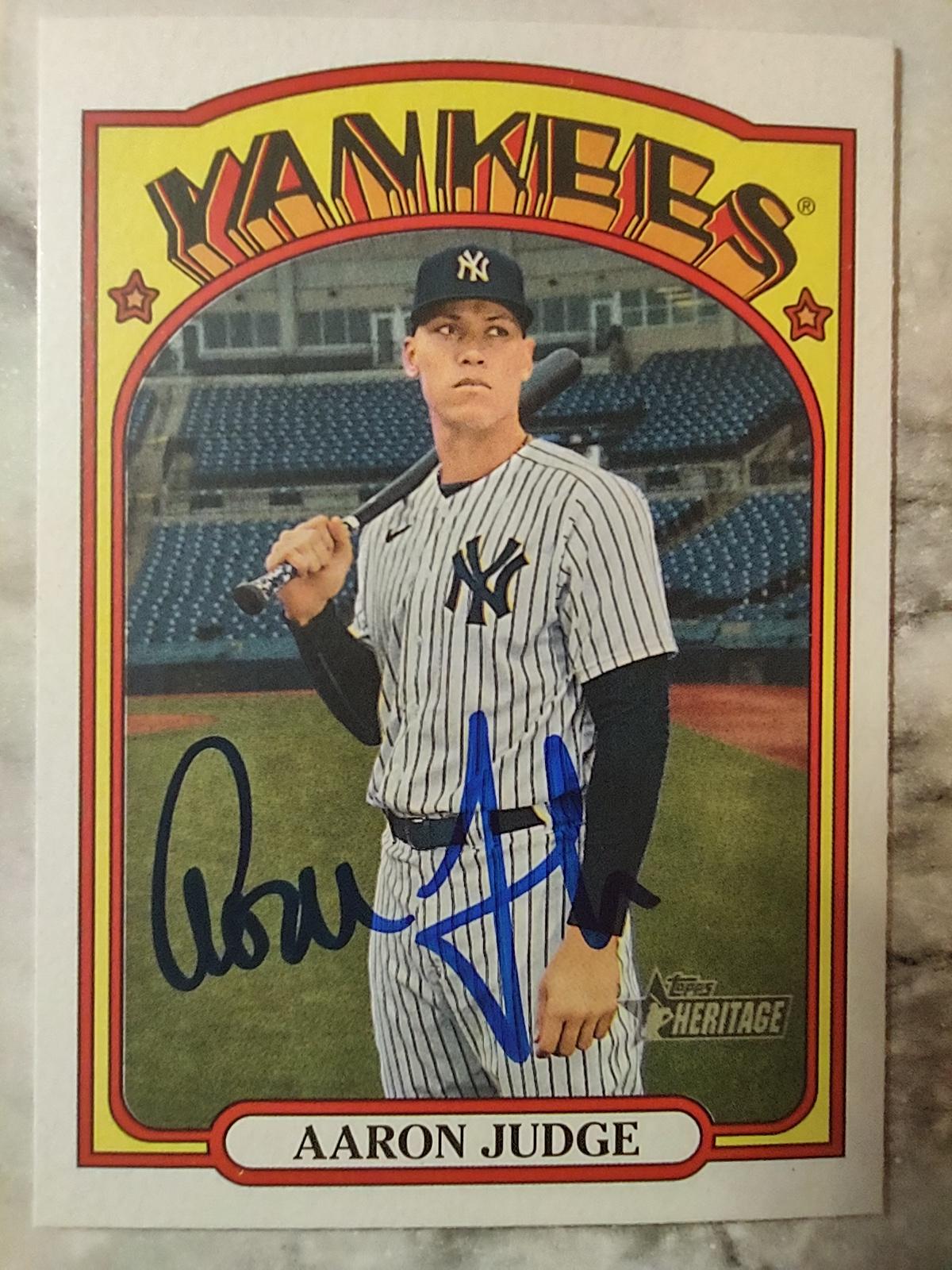 Hand Signed AAron Judge W/COA