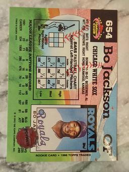 Hand Signed Bo Jackson Card W/COA