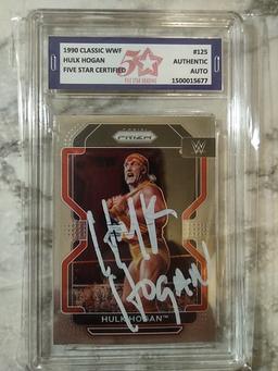 Hand Signed Hulk Hogan Card W/COA