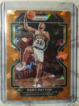 2021 Prizm Orange Cracked Ice Gary Payton #257