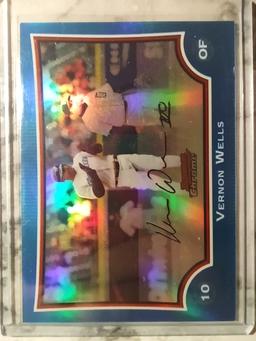 2009 Bowman Chrome Blue Refractor Vernon Wells #167 /150