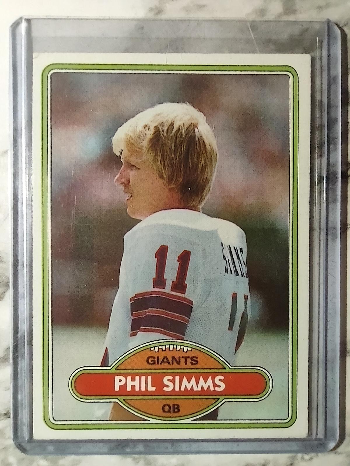 1980 Topps Rookie Card Phill Sims #225