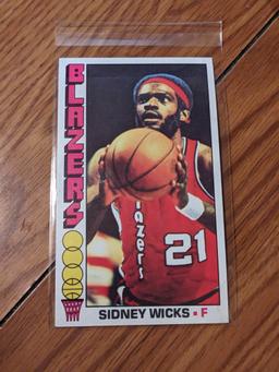 1976 Sidney Wicks NBA Topps Trading Card Trailblazers #31 Celtics Clippers UCLA