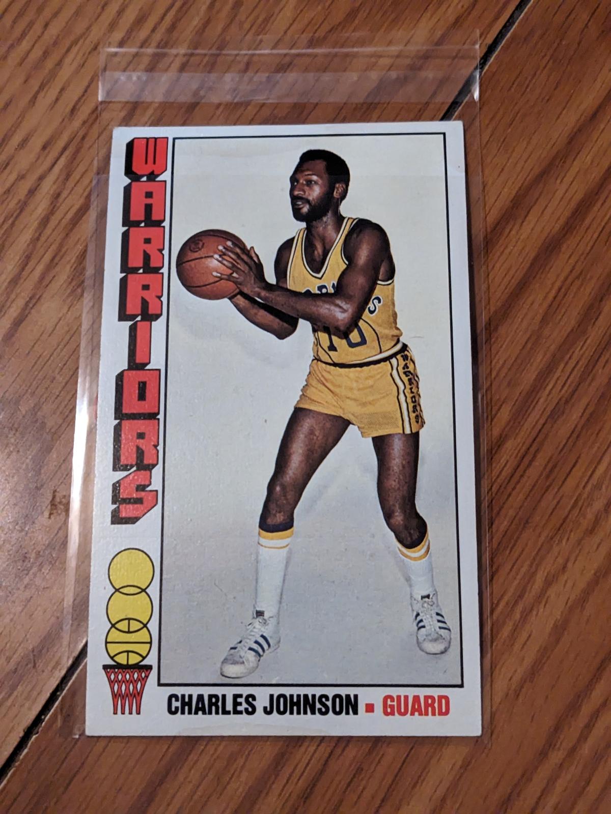 Charles Johnson 1976-77 Topps jumbo card