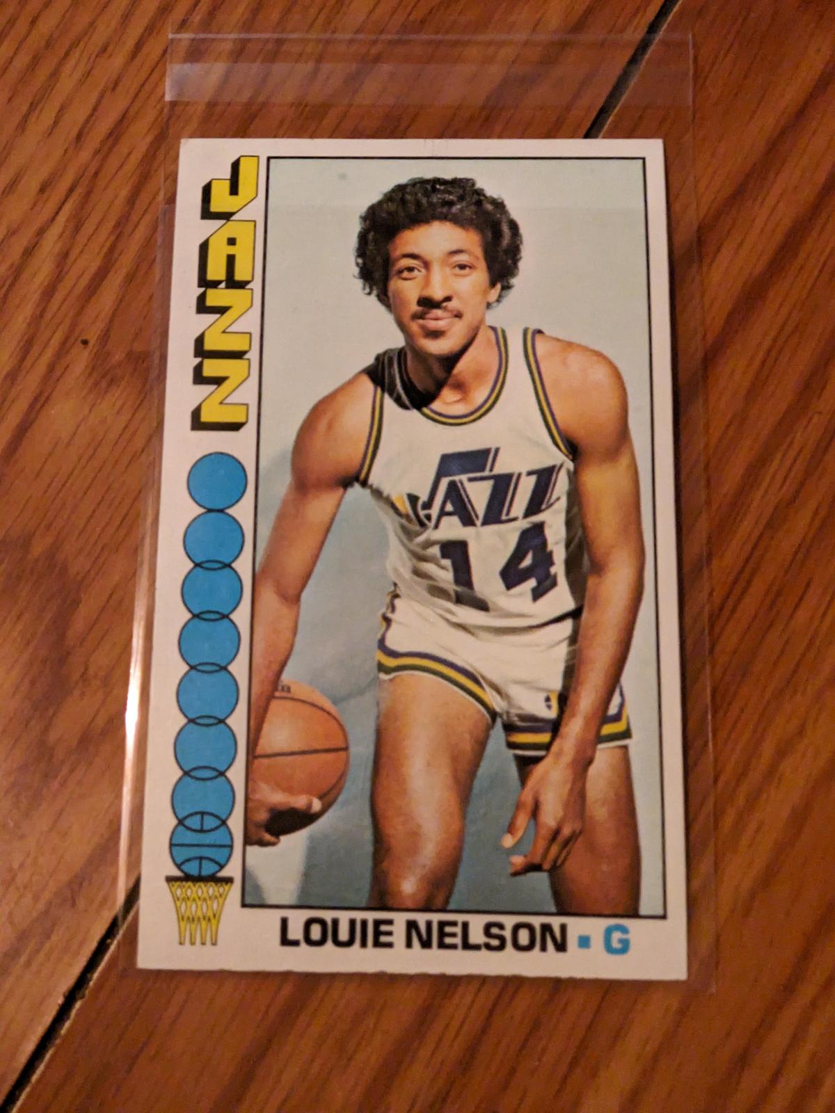 Louie Nelson 1976-77 Topps jumbo card