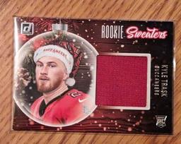Kyle Trask Rookie Sweaters Rookie Patch Relic 2021 Panini Donruss Holiday Rookie