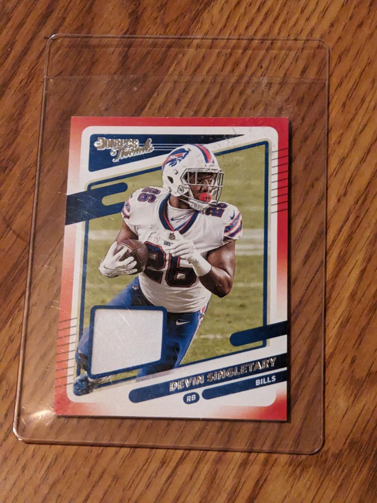 Buffalo Bills - Devin Singletary - 2021 Donruss - Threads Jersey Relic - #DT38