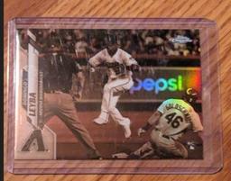 2020 Topps Chrome Domingo Leyba Negative Refractor Arizona Diamondbacks RC SPP