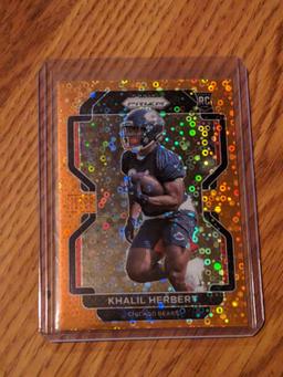 2021 PANINI PRIZM ORANGE DISCO KHALIL HERBERT RC #425