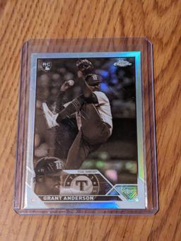 2023 Topps Chrome Update Grant Anderson RC USC161 Negative Refractor Rangers