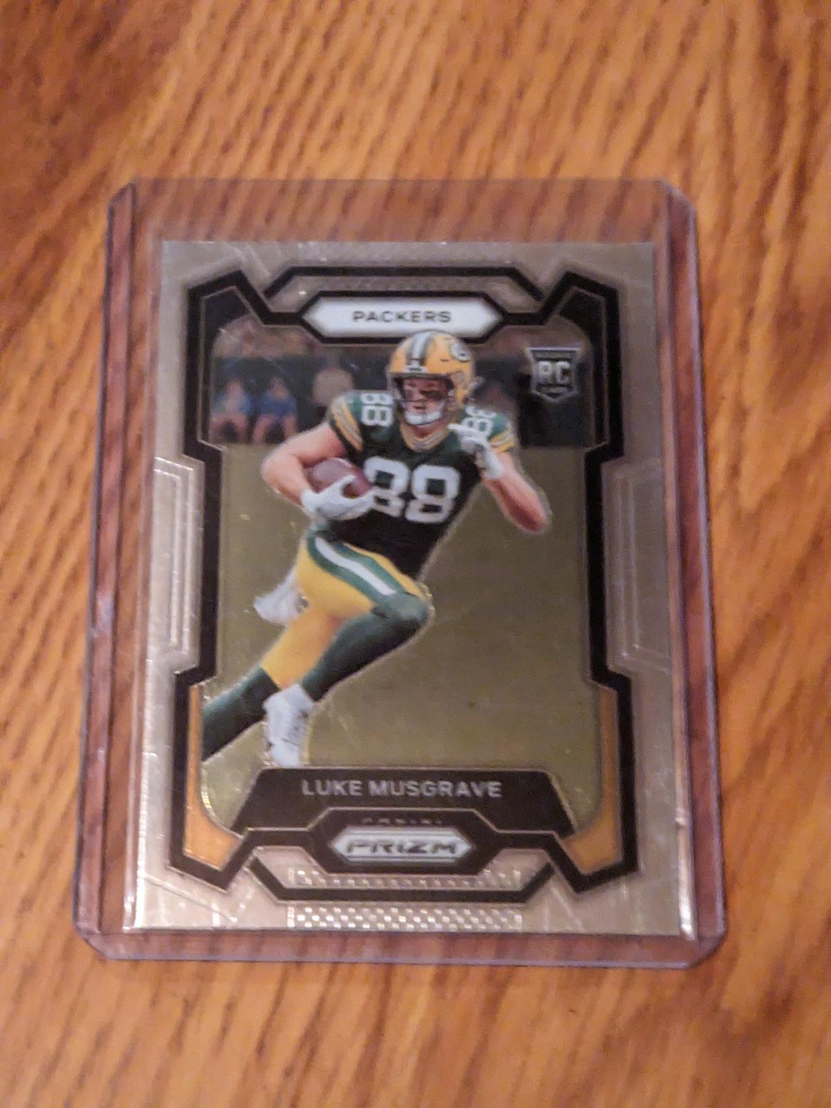 2023 Panini Prizm Football Base Luke Musgrave #337 Green Bay Packers RC