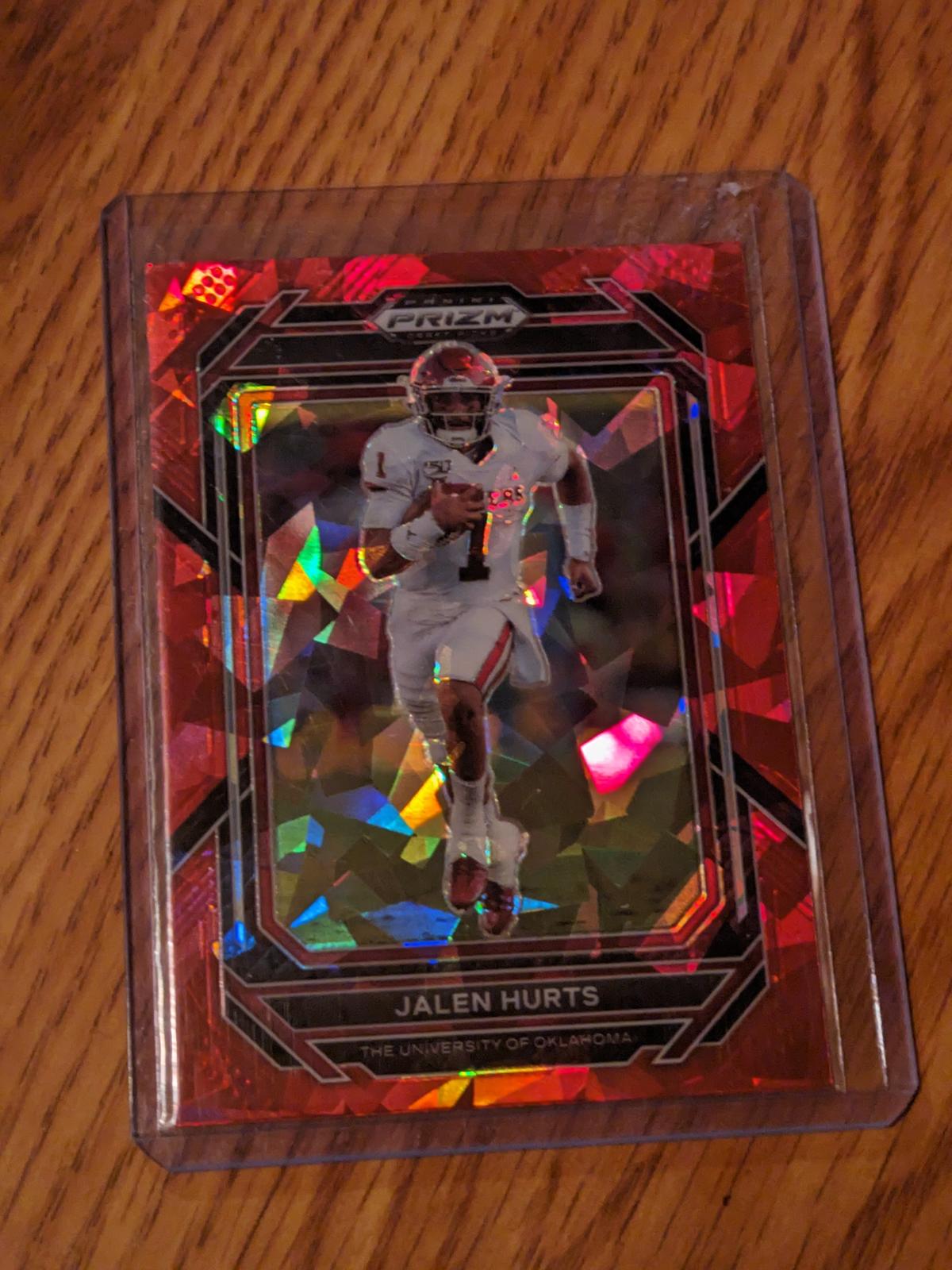 2023 Panini Prizm Draft Picks Football JALEN HURTS RED ICE