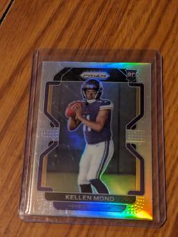 Kellen Mond 2021 Panini Prizm Rookie RC Silver Holo Variation V-351 Vikings