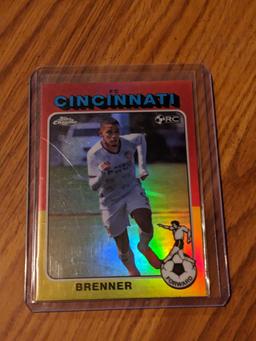 Brenner 2021 Topps Chrome Red and Yellow RC #TF75-5 Soccer Card