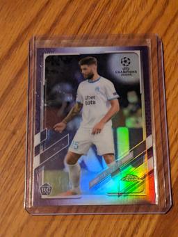 169/250 SP 2021 Topps Chrome UEFA DUJE CALETA-CAR RC ROOKIE #30 Purple Refractor