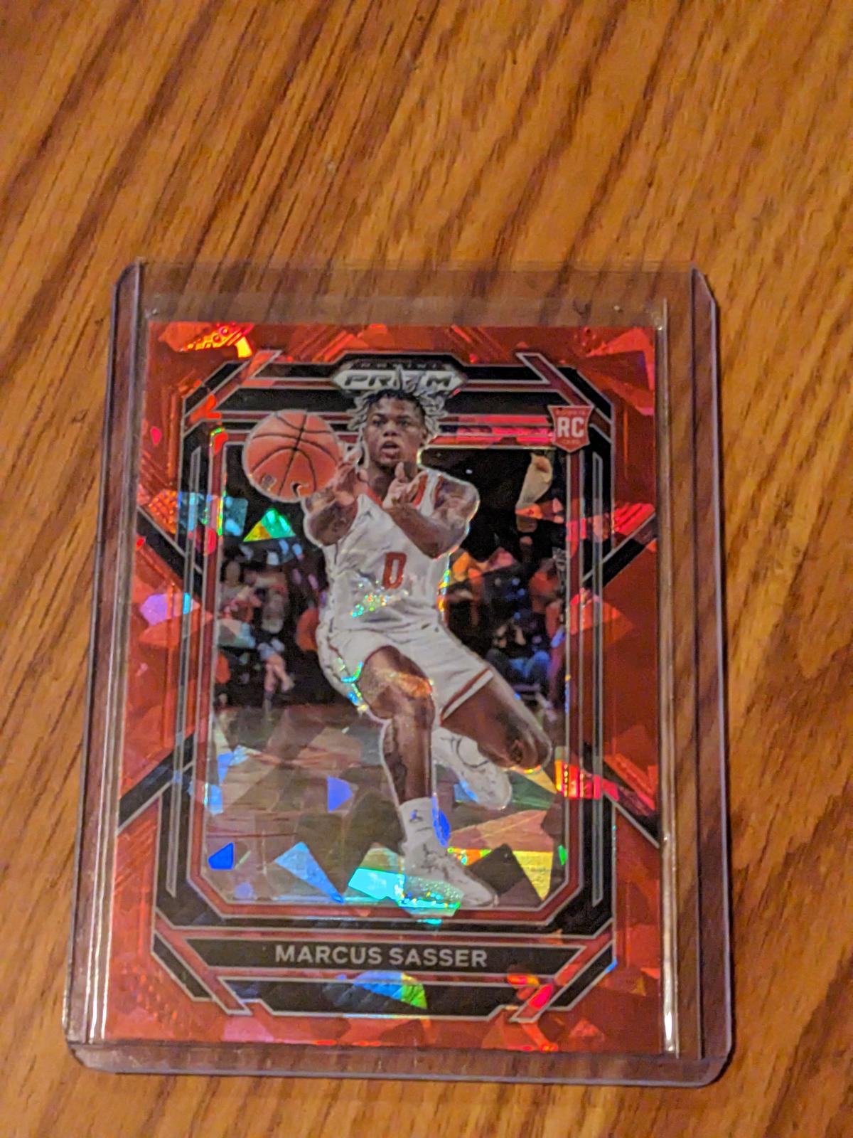 Marcus Sasser 2023-24 Panini Prizm DP Red Cracked Ice Rookie RC Detroit Pistons