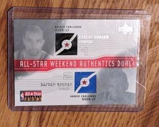 2003-04 Upper Deck All-Star Weekend Authentics Dual Carlos Boozer Dajuan Wagner