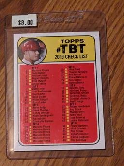 2019 Topps Throwback Thursday TBT Checklist MIKE TROUT Angels