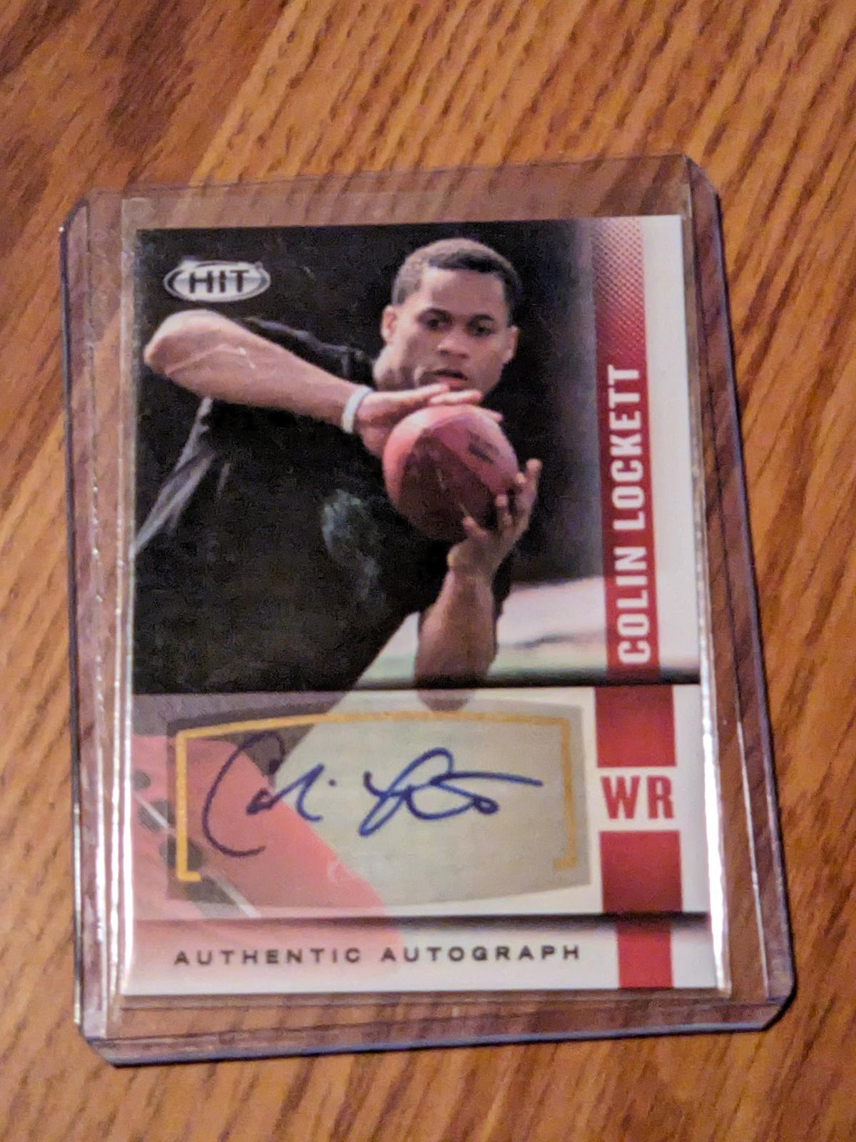 2014 SAGE Hit Auto Colin Lockett #A24 Auto