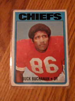 Buck Buchanan 1972 Topps #204 NFL HOF Kansas City Chiefs Vintage Trading Card