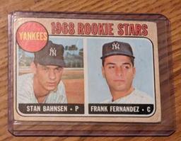 Stan Bahnsen & Frank Fernandez 1968 Topps Baseball Rookie Stars #214