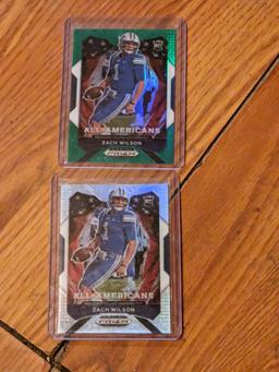 x2 nfl lot zach wilson rc prizm lot See pictures