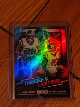 2018 Panini Playoff Thunder and Lightning Deandre Hopkins Lamar Miller Texans