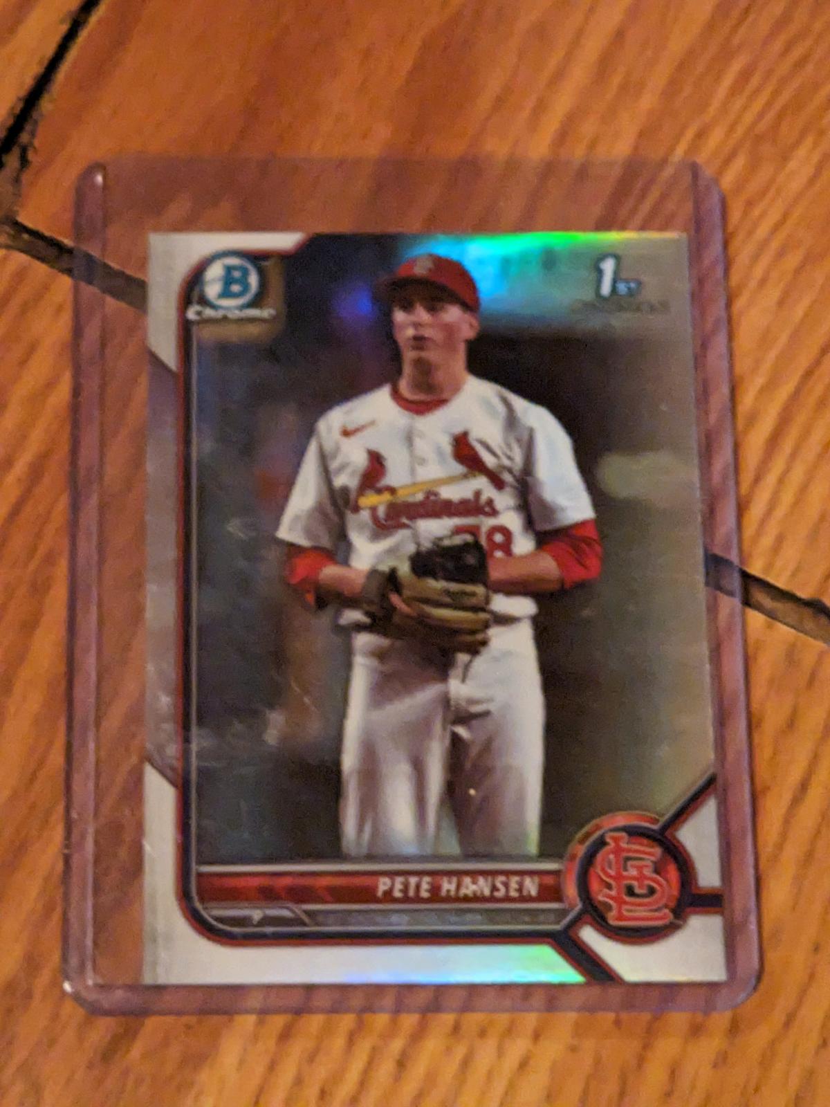 2022 Bowman Draft Pete Hansen #BDC-128 1st Bowman Chrome Refractor