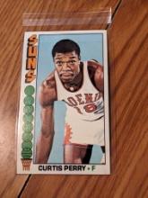 1976-77 TOPPS NBA CURTIS PERRY PHOENIX SUNS BASKETBALL JUMBO CARD