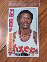 Fred Carter 1976-77 Topps jumbo card