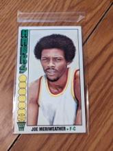 Joe Meriweather 1976-77 Topps jumbo card