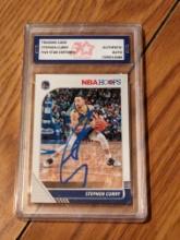 Stephen Curry 2019 Hoops auto Authenticated by Fivestar Grading Graded