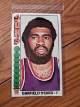 Garfield Heard 1976-77 Topps jumbo card