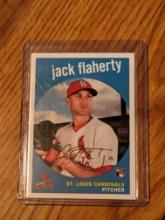 2018 Topps Archives 1959 Design Silver 05/99 Jack Flaherty #4 Rookie RC Tigers
