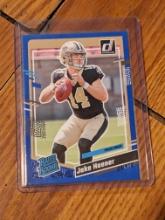 2023 Donruss Jake Haener RATED ROOKIE BLUE PRESS PROOF #374 Saints RC QB