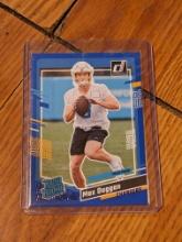 2023 Donruss Max Duggan Rated Rookie Blue Press Proof #352 Los Angeles Chargers