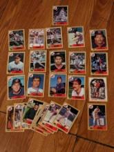 x29 cleveland indians lot 1987 Topps; joe carter/phil niekro/julio franco/brook jacoby,etc