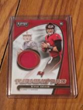 2021 Panini Playoff Football #TP-KTR Kyle Trask Turning Pro RC Patch Buccaneers