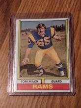 1974 Topps Parker Brothers Pro Draft #126A Tom Mack 1972