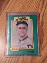 1987 BASEBALL'S ALL-TIME GREATS TY COBB (GREEN BORDER)