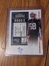 Anfernee Jennings 2020 Panini Contenders #189 Rookie Ticket Autograph RC Auto