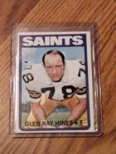 1972 TOPPS Glen Ray Hines football card #242