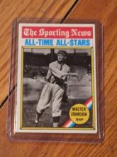 Walter Johnson | 1976 Topps #349 The Sporting News All-Time All-Stars