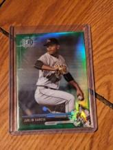 2017 Bowman Chrome Prospect Green Refractor #BCP23 Jarlin Garcia Marlins