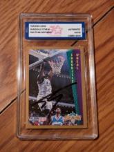 Shaquille O'neal  1993 Fleer auto Authenticated by Fivestar Grading Graded