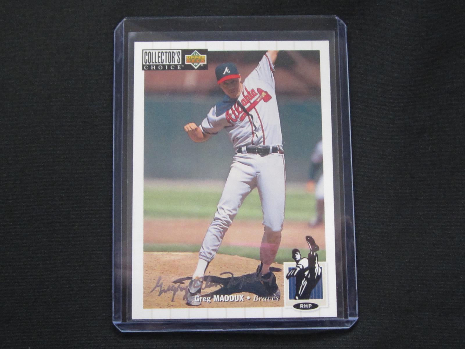 1994 UD COLLECTORS CHOICE GREG MADDOX SILVER