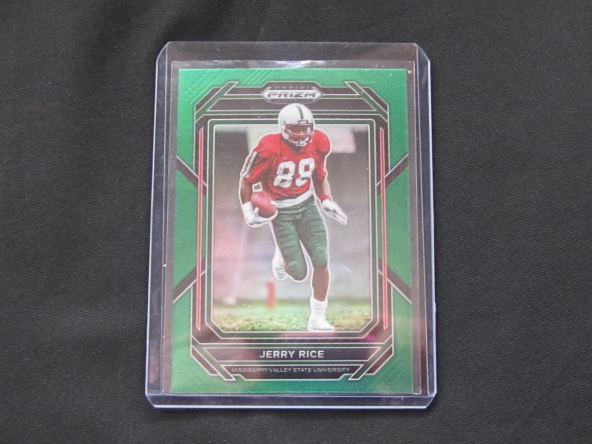 2023 PRIZM DRAFT PICKS JERRY RICE GREEN PRIZM