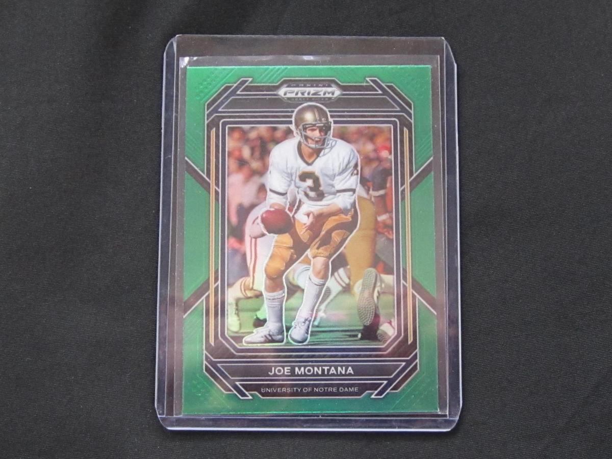 2023 PRIZM DRAFT PICKS JOE MONTANA GREEN PRIZM