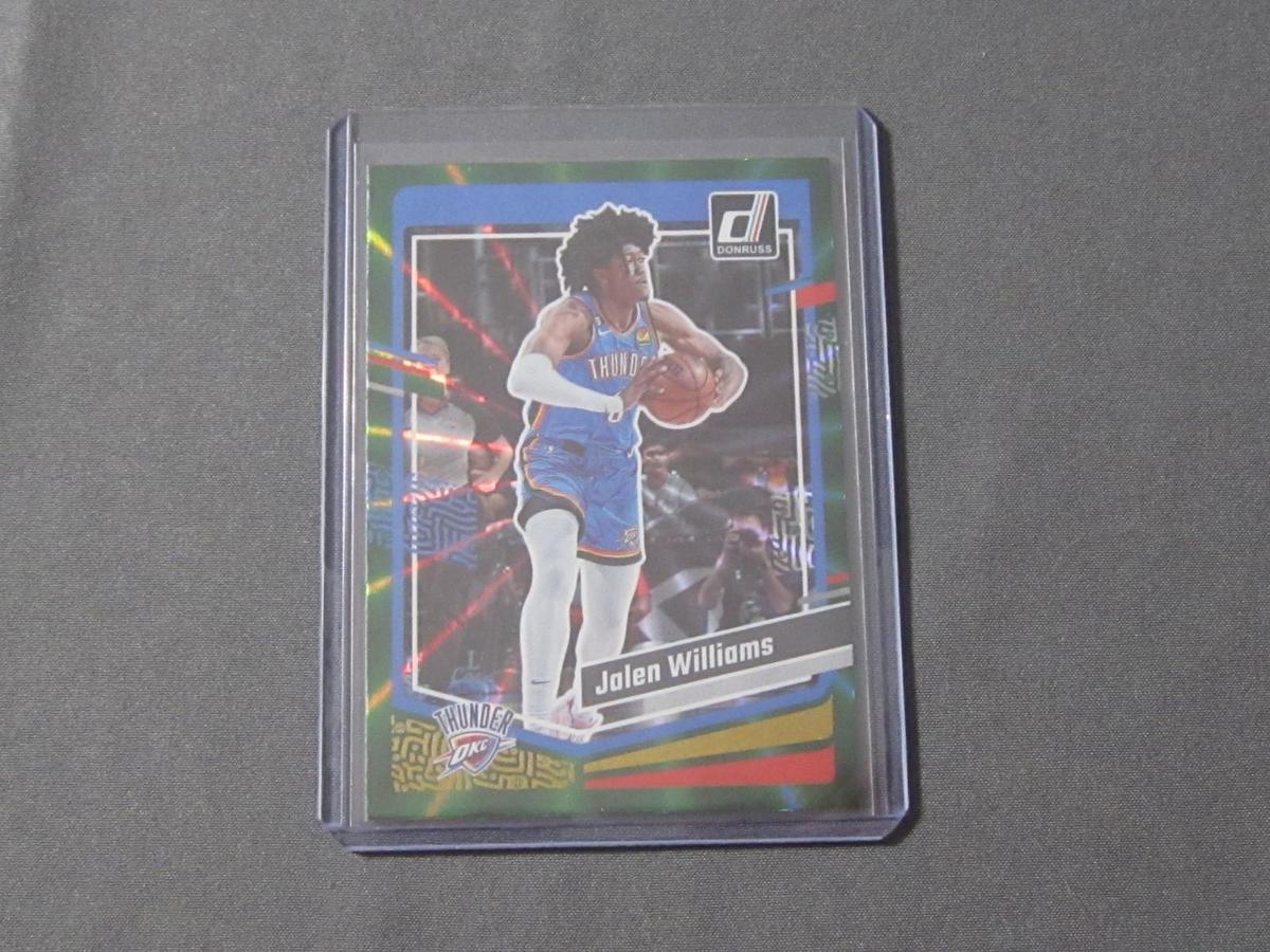 2023-24 DONRUSS JALEN WILLIAMS GREEN LASER HOLO